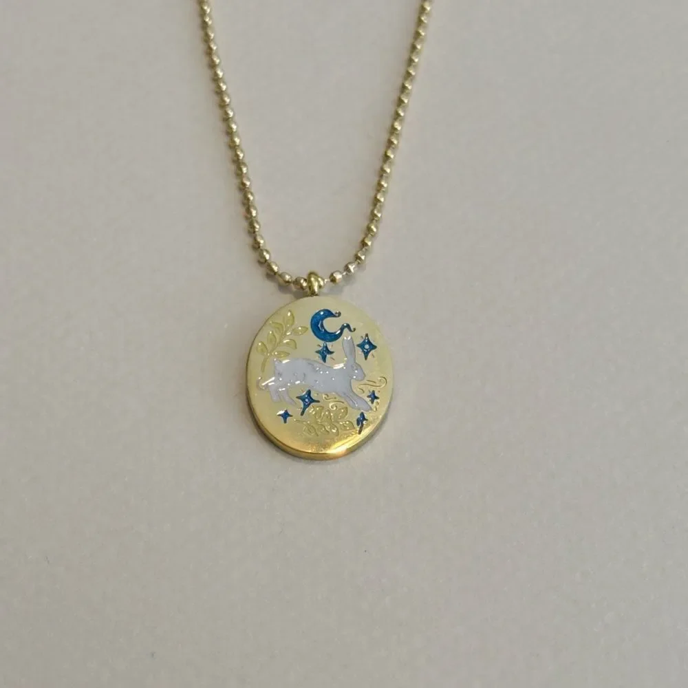 Anthropologie rabbit pendant